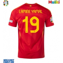 Španjolska Lamine Yamal #19 Domaci Dres EP 2024 Kratak Rukav